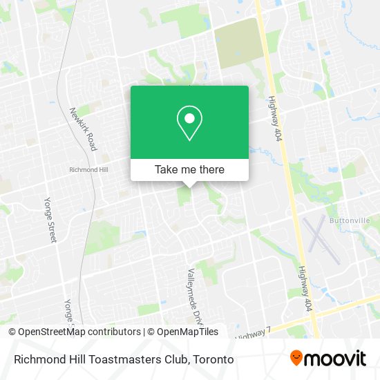Richmond Hill Toastmasters Club map