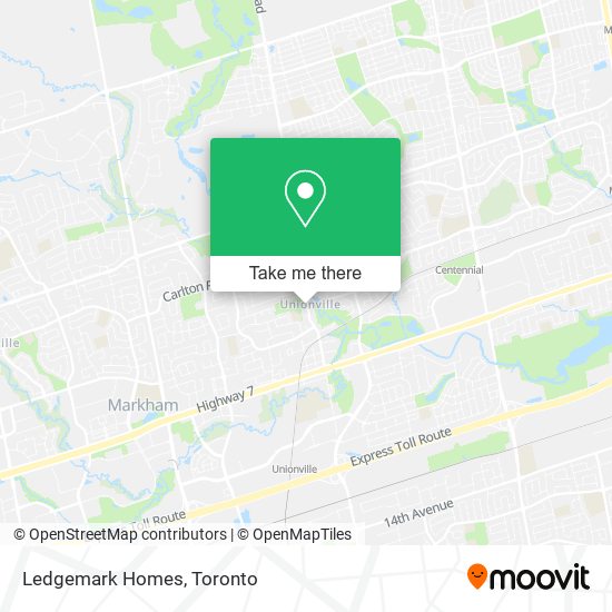 Ledgemark Homes map