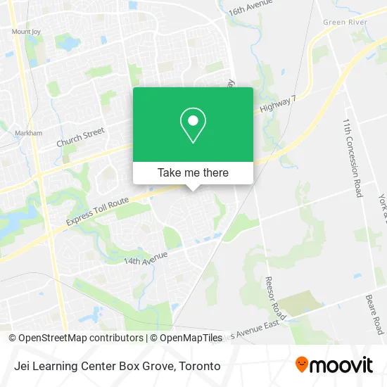 Jei Learning Center Box Grove map