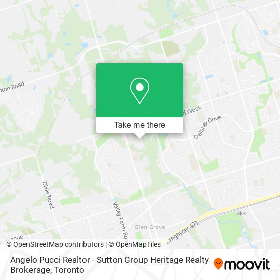 Angelo Pucci Realtor - Sutton Group Heritage Realty Brokerage map