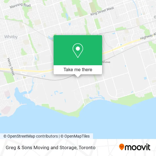 Greg & Sons Moving and Storage map