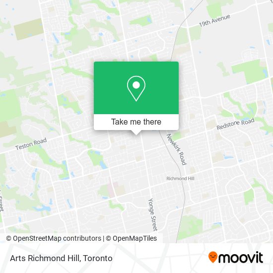 Arts Richmond Hill map