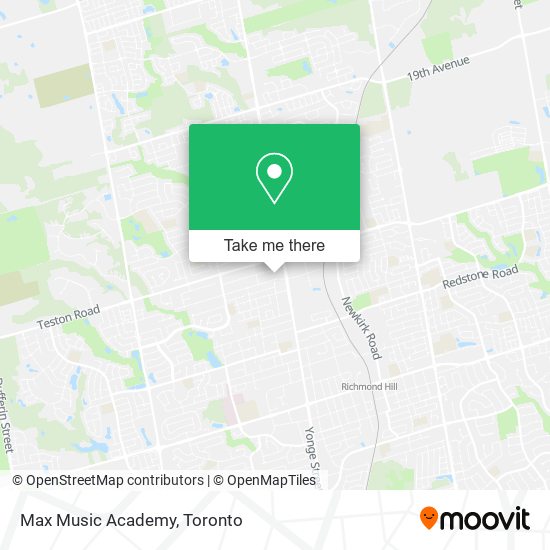 Max Music Academy map