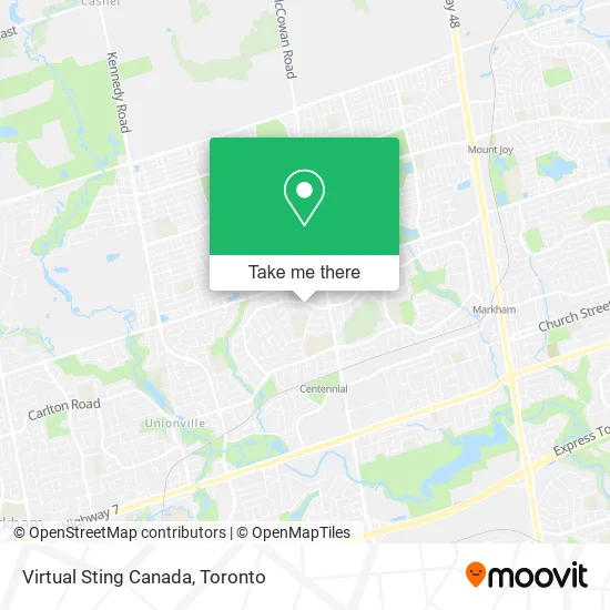 Virtual Sting Canada map