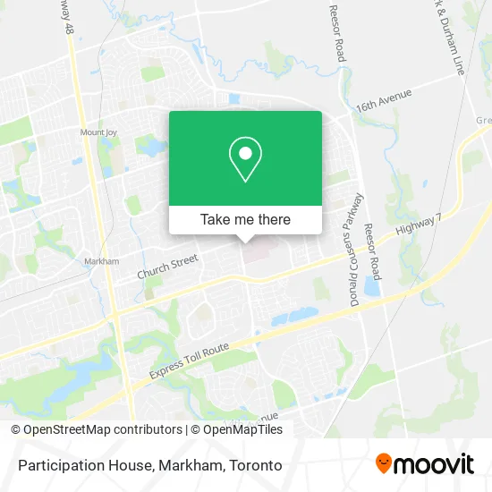 Participation House, Markham map