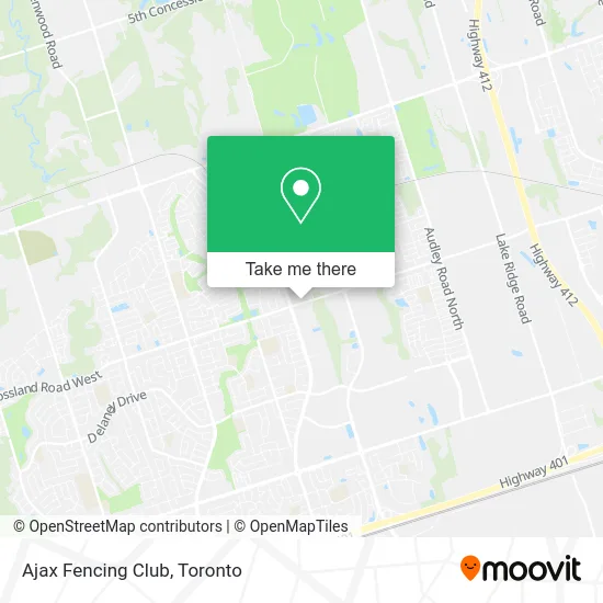 Ajax Fencing Club map