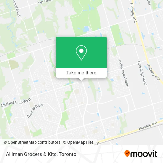 Al Iman Grocers & Kitc map