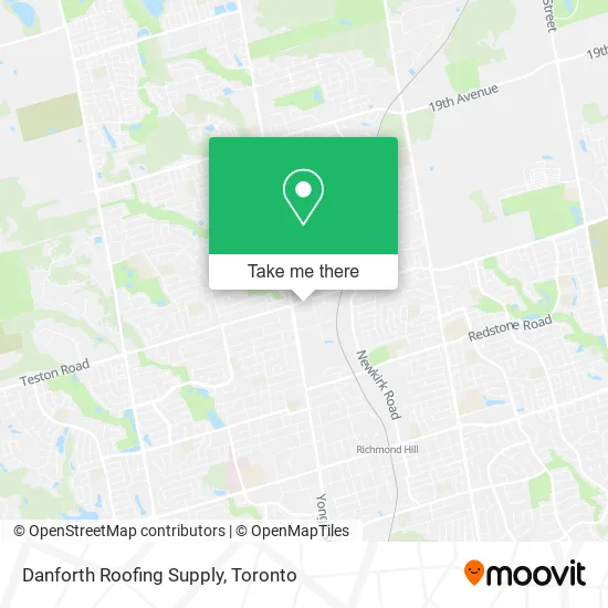 Danforth Roofing Supply map