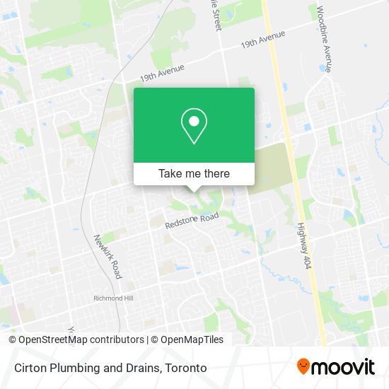 Cirton Plumbing and Drains map