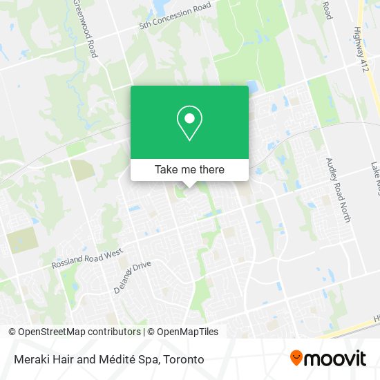 Meraki Hair and Médité Spa map