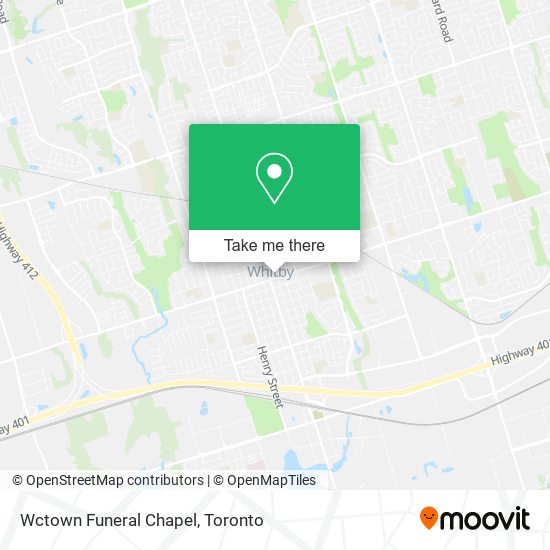 Wctown Funeral Chapel map