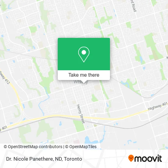 Dr. Nicole Panethere, ND map