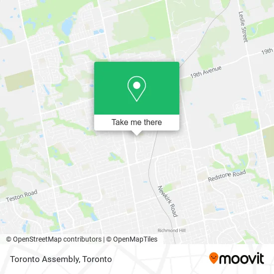 Toronto Assembly map
