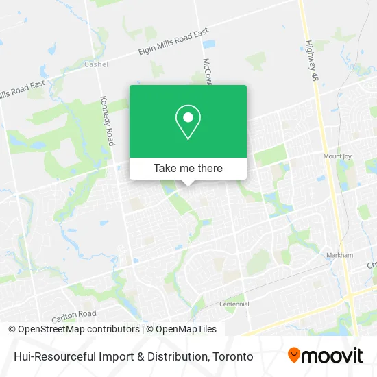 Hui-Resourceful Import & Distribution map