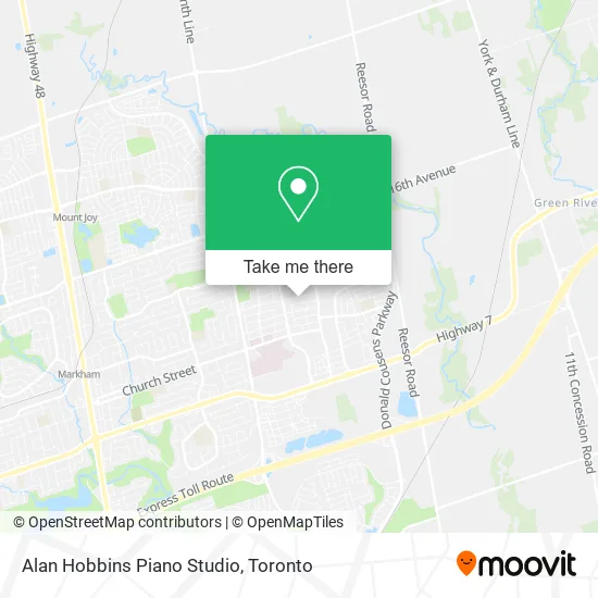 Alan Hobbins Piano Studio map