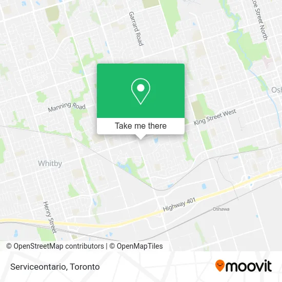 Serviceontario map