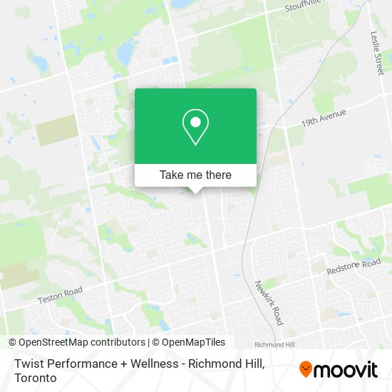 Twist Performance + Wellness - Richmond Hill plan