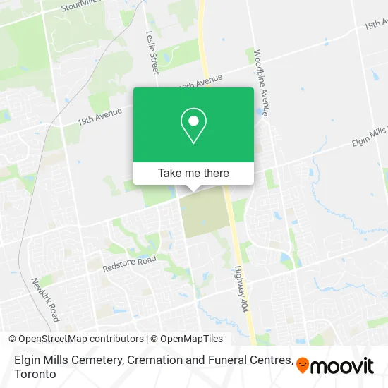 Elgin Mills Cemetery, Cremation and Funeral Centres map
