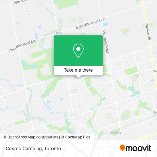 Cosmo Camping map