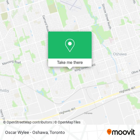 Oscar Wylee - Oshawa map