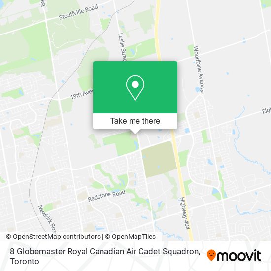 8 Globemaster Royal Canadian Air Cadet Squadron map