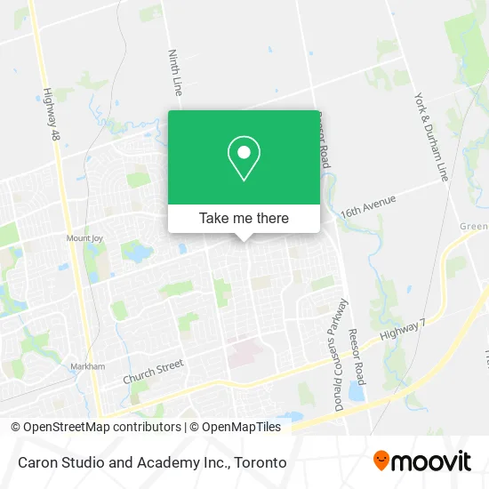 Caron Studio and Academy Inc. map