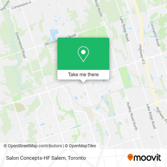 Salon Concepts-HF Salem map