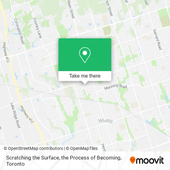 Scratching the Surface, the Process of Becoming map