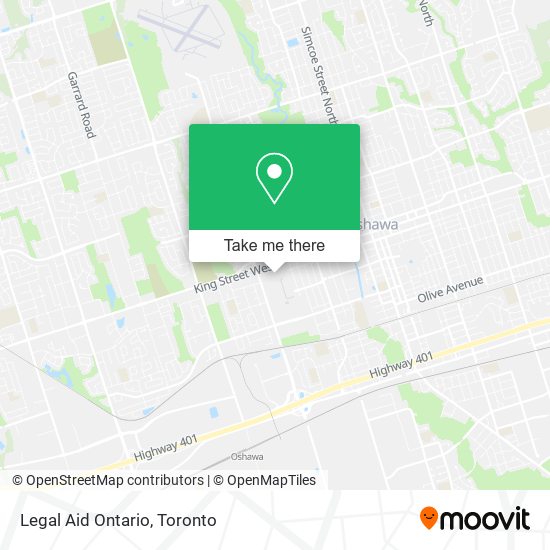 Legal Aid Ontario map