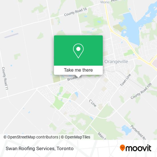 Swan Roofing Services map