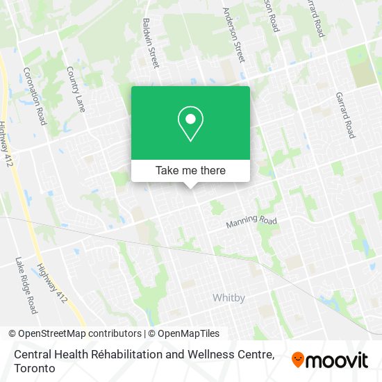 Central Health Réhabilitation and Wellness Centre map