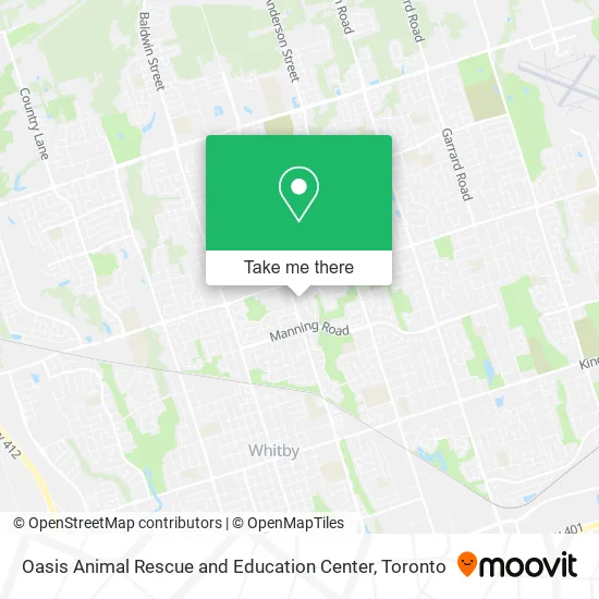 Oasis Animal Rescue and Education Center map
