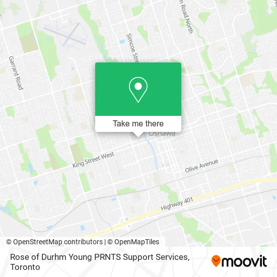Rose of Durhm Young PRNTS Support Services map
