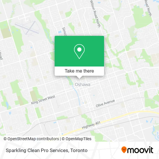 Sparkling Clean Pro Services map