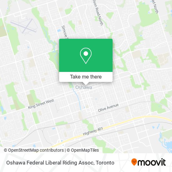 Oshawa Federal Liberal Riding Assoc map