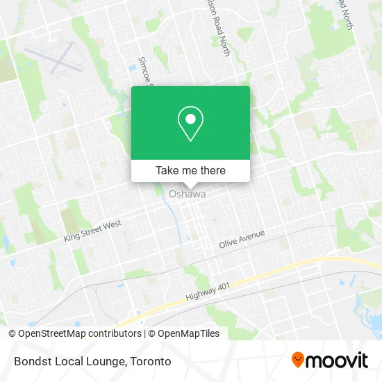 Bondst Local Lounge map