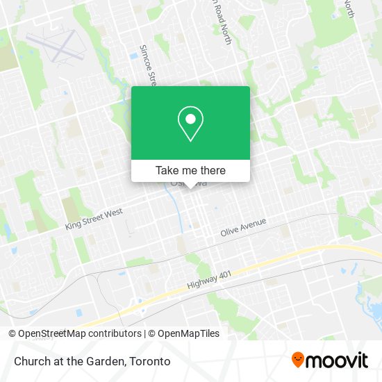 Church at the Garden map