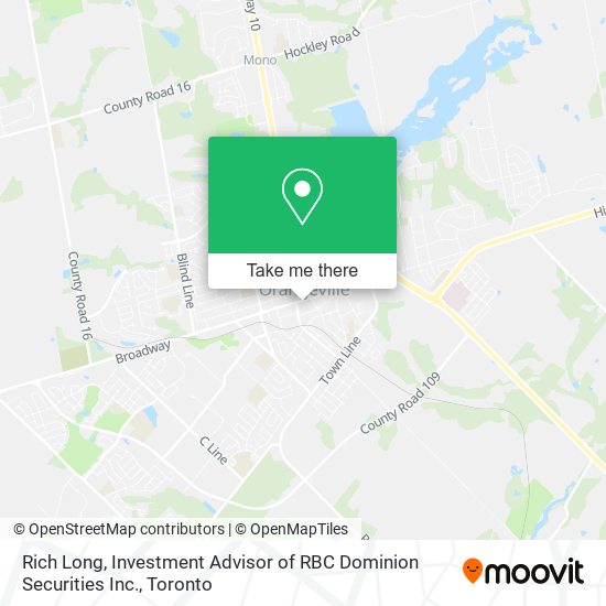 Rich Long, Investment Advisor of RBC Dominion Securities Inc. map