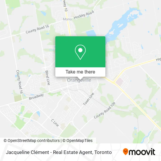 Jacqueline Clément - Real Estate Agent map