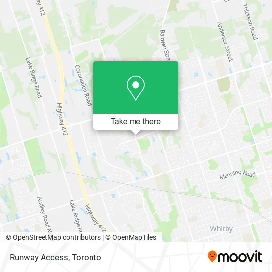 Runway Access map