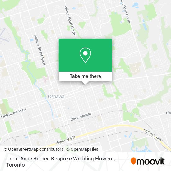Carol-Anne Barnes Bespoke Wedding Flowers map