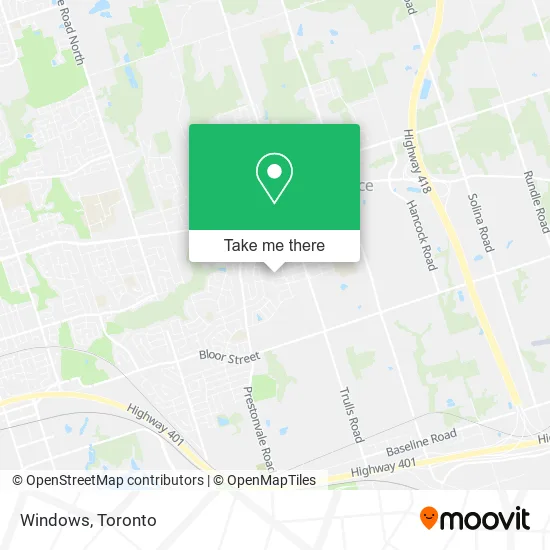 Windows map