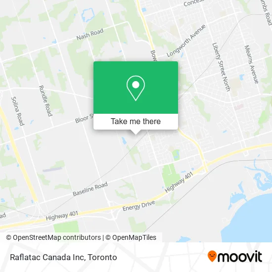 Raflatac Canada Inc map