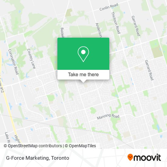 G-Force Marketing map