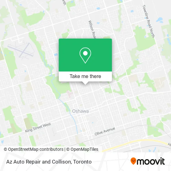 Az Auto Repair and Collison map