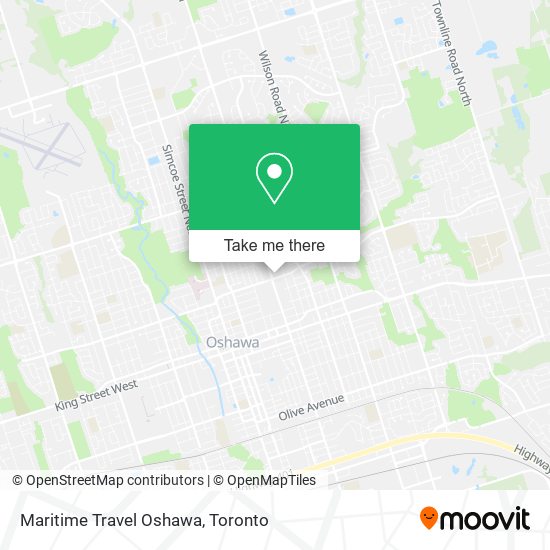 Maritime Travel Oshawa map