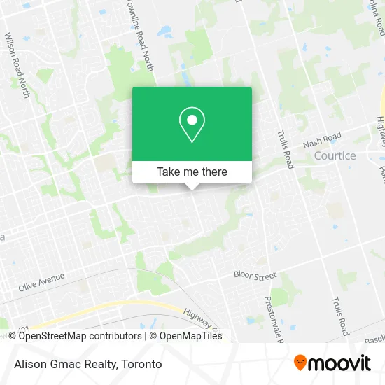 Alison Gmac Realty map