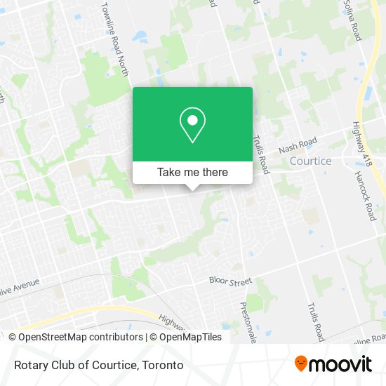 Rotary Club of Courtice map