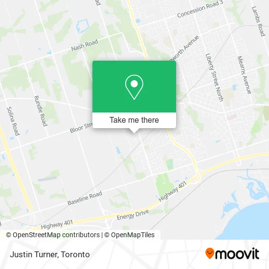 Justin Turner map