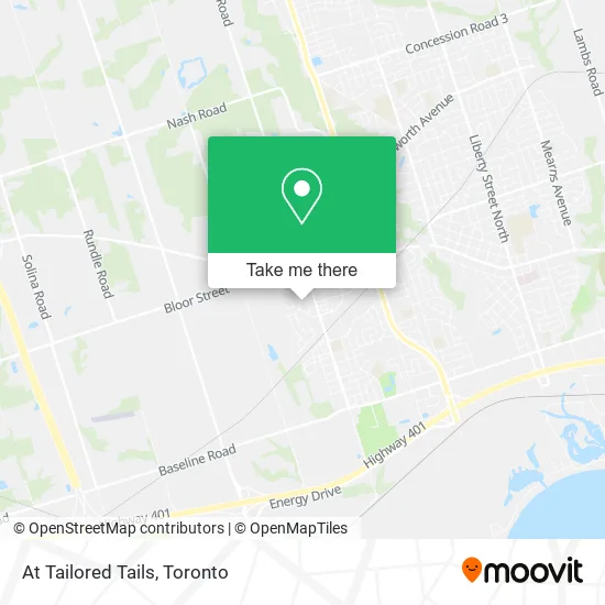 At Tailored Tails map